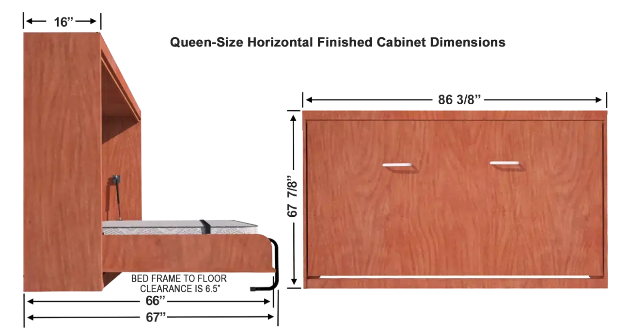 Wallbed® horizontal standard size mechanism
