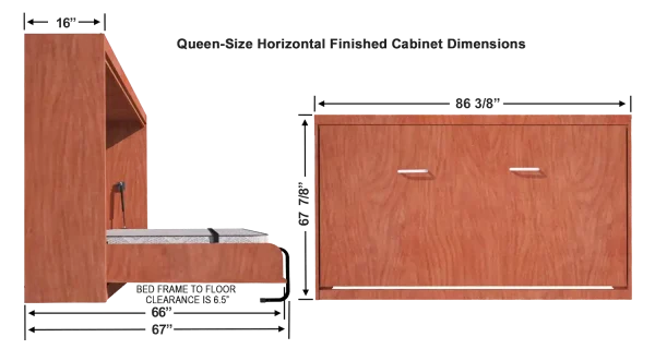 Wallbed® horizontal standard size mechanism