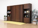 King size murphy bed closed cabinet